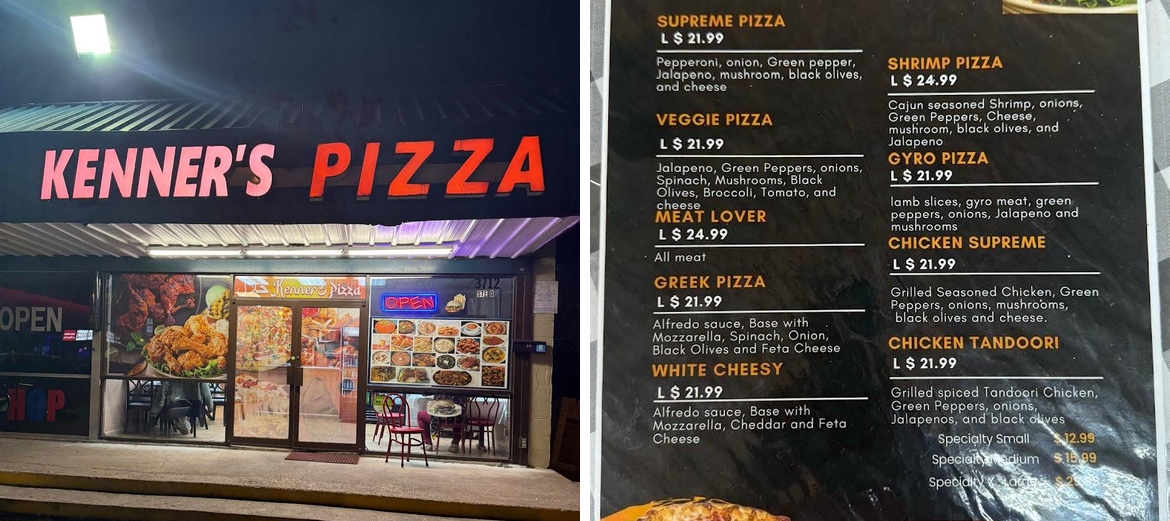 KENNER PIZZA & Desi Kitchen